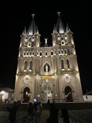 The cathedral in the main square