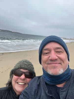 Sam and I on the Beach